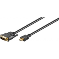 1m DVI-D/HDMI-Kabel, vergoldet DVI-D-Stecker 1m DVI-D/HDMI-Kabel, vergoldet DVI-D-Stecker