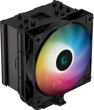 DeepCool AG500 BK ARGB, schwarz CPU-Lüfter, 1x 120x120x25mm, 300-1850rpm, 115.34m³/h, 67.88 CFM, 29.4dB(A)