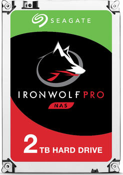 2.0 TB HDD Seagate IronWolf Pro NAS HDD +Rescue-Festplatte, geeignet für Dauerbetrieb, zwei Jahre Datenwiederherstellung