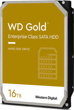 16.0 TB HDD Western Digital WD Gold-Festplatte, geeignet für Dauerbetrieb, heliumgefüllt, zeitbeschränkte Fehlerkorre