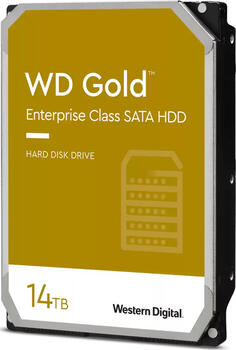 14.0 TB HDD Western Digital WD Gold-Festplatte, geeignet für Dauerbetrieb (24/7), heliumgefüllt