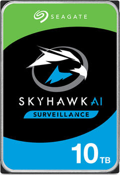 10.0 TB HDD Seagate SkyHawk AI +Rescue-Festplatte, geeignet für Dauerbetrieb (24/7), geeignet für DVR