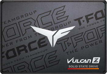 2.0 TB SSD TeamGroup T-Force Vulcan Z SSD, SATA 6Gb/s, lesen: 550MB/s, schreiben: 500MB/s SLC-Cached, TBW: 1.6PB