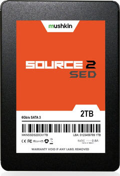 2.0 TB SSD Mushkin Source 2 SED, SATA 6Gb/s, lesen: 560MB/s, schreiben: 515MB/s SLC-Cached, TBW: 700TB