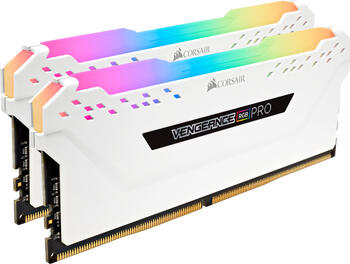 DDR4RAM 2x 8GB DDR4-3200 Corsair Vengeance RGB PRO weiß, CL16-18-18-36 Kit