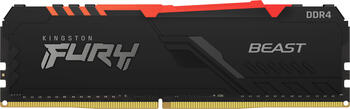 DDR4RAM 8GB DDR4-3600 Kingston FURY Beast RGB DIMM, CL17-21-21