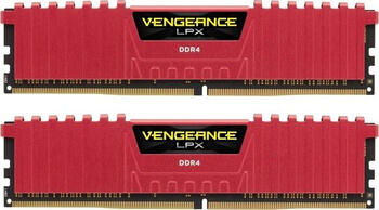 DDR4RAM 2x 8GB DDR4-3200 Corsair Vengeance LPX rot DIMM, CL16-18-18-36 Kit