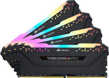 DDR4RAM 4x 8GB DDR4-3200 Corsair Vengeance RGB PRO schwarz DIMM, CL16-18-18-36 Kit