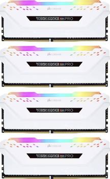 DDR4RAM 4x 8GB DDR4-3200 Corsair Vengeance RGB PRO weiß DIMM, CL16-18-18-36 Kit