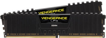 DDR4RAM 2x 8GB DDR4-3200 Corsair Vengeance LPX schwarz DIMM, CL16-20-20-38 Kit