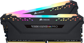 DDR4RAM 2x 16GB DDR4-2933 Corsair Vengeance RGB PRO schwarz DIMM, CL16-18-18-36 Kit