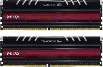 DDR4RAM 2x 16GB DDR4-3000 TeamGroup Delta LED rot DIMM, CL16-18-18-38 Kit