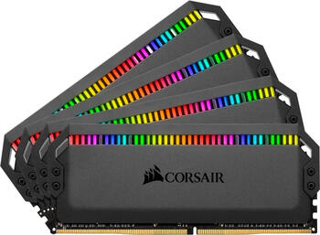 DDR4RAM 4x 8GB DDR4-3600 Corsair Dominator Platinum RGB DIMM, CL18-19-19-39 Kit