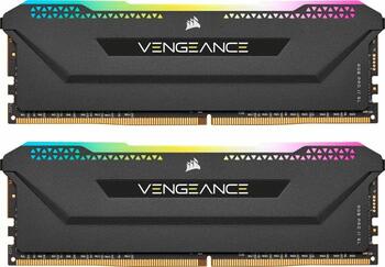 DDR4RAM 2x 8GB DDR4-3200 Corsair Vengeance RGB PRO SL schwarz DIMM, CL16-20-20-38 Kit