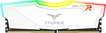 DDR4RAM 2x 16GB DDR4-3600 TeamGroup T-Force Delta RGB weiß DIMM, CL18-22-22-42 Kit