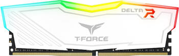 DDR4RAM 2x 8GB DDR4-3200 TeamGroup T-Force Delta RGB weiß DIMM, CL16-20-20-40 Kit