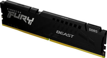 DDR5RAM 16GB DDR5-5600 Kingston FURY Beast schwarz DIMM on-die ECC, CL40-40-40