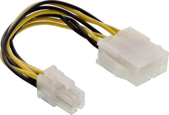 InLine Strom Adapter intern, 8pol ATX2.0 Netzteil zu 4pol InLine Strom Adapter intern, 8pol ATX2.0 Netzteil zu 4pol