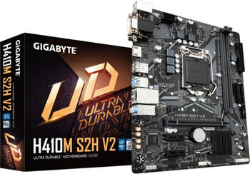 GIGABYTE H410M S2H V2, µATX Mainboard, 2x DDR4, max. 64GB, 1x VGA, 1x DVI-D, 1x HDMI 1.4b