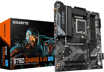 GIGABYTE B760 Gaming X AX, Sockel 1700, ATX-Mainboard, 4x DDR5 max. 128GB, HDMI 2.0, DP 1.2