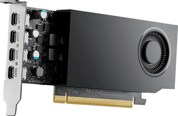 PNY RTX A400, 4GB GDDR6 Grafikkarte, 4x mini-DP 