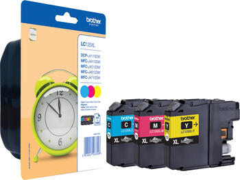 Brother LC125XLRB Tinte Rainbow Kit Original 3x 1200 Seiten