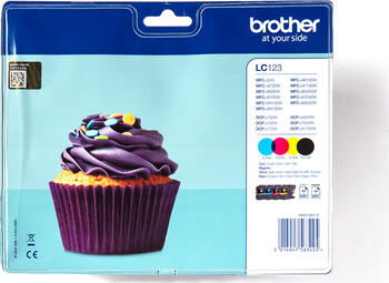 Brother Tinte LC123VAL Tinte Value Pack 600 Seiten