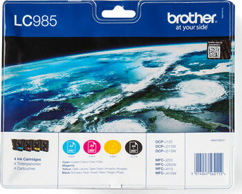 Brother LC985 Tinten Value Pack, Original Zubehör 