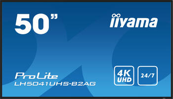 50 Zoll iiyama ProLite LH5041UHS-B2AG, 127.0cm TFT, 60Hz, Auflösung: 3840x2160 Pixel, 9.5ms, 3x HDMI 2.0