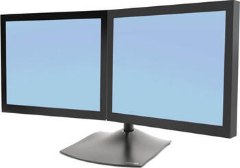 Ergotron DS100 Standfuß für 2 Monitore horizontal, bis 24 Zoll, max. 28.00kg