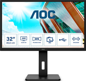 31.5 Zoll AOC Q32P2, 80cm TFT, 4ms (GtG), 2x HDMI 1.4, 1x DisplayPort 1.2