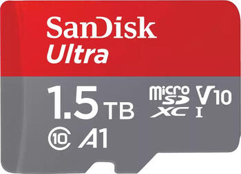 1.5 TB SanDisk Ultra R150 microSDXC Speicherkarte lesen: 150MB/s, UHS-I U1, A1, Class 10