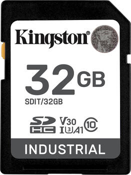 32 GB Kingston INDUSTRIAL SDHC Speicherkarte, lesen: 100MB/s, schreiben: 80MB/s