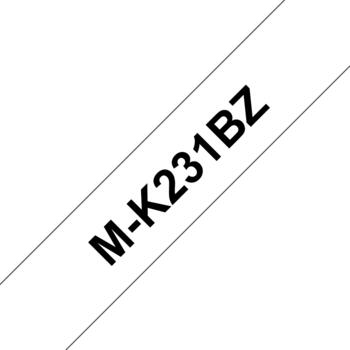 Brother MK-231 Schriftbandkassette 12mm schwarz auf weiß 