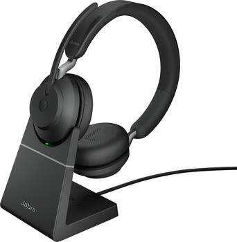 Jabra Evolve2 65 - USB-A UC Stereo with Charging Stand schwarz
