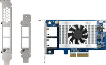 QNAP LAN-Adapter, 2x RJ-45, PCIe 3.0 x4; LAN-Adapter 