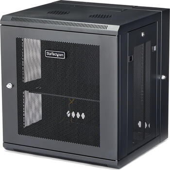 12HE StarTech wandmontage Server Rack, bis zu 43cm tief, Gehäuse mit Scharnier