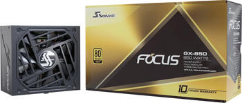 850W Seasonic Focus GX ATX 3.0 Netzteil, 80 PLUS Gold (Herstellerangabe)