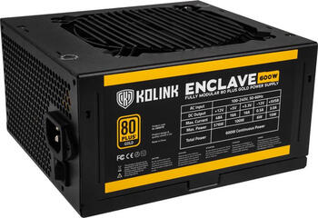 600W Kolink Enclave ATX 2.31 Netzteil, 80 PLUS Gold (Herstellerangabe)