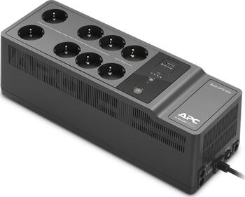 APC Back-UPS 650VA Steckdosenleiste, 8x Schuko, USB 