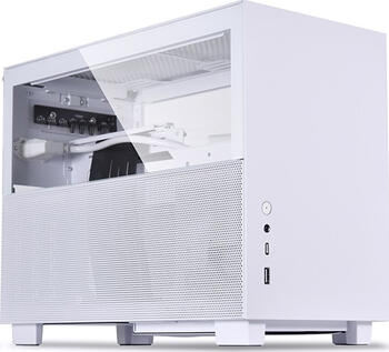 Lian Li Q58, weiß, PCIe 3.0, Glasfenster, Mini-ITX 