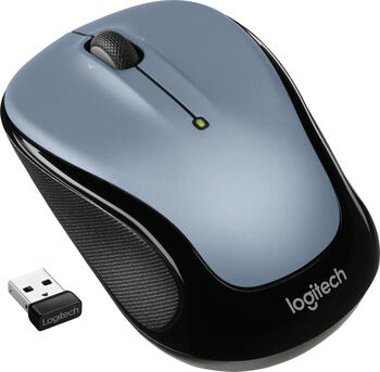 Logitech M325s Wireless Mouse Light Silver grau/schwarz, Maus