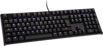 Ducky One 2 PBT schwarz, LEDs weiß, MX-Blue, USB, DE Layout Tastatur