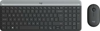 Logitech MK470 Slim Wireless Keyboard und Mouse Combo grau, Layout: US, Tastatur