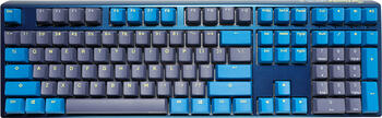 Ducky One 3 DayBreak PBT blau, Layout: DE, mechanisch, Cherry MX RGB RED, RGB, Gaming-Tastatur