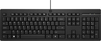 HP 125 kabelgebundene Tastatur, Layout: DE, Rubber Dome, Tastatur