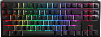 Ducky One 3 Classic Black TKL PBT, Layout: DE, mechanisch, Cherry MX SILENT RGB RED, RGB, Gaming-Tastatur