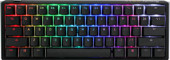 Ducky One 3 Classic Black Mini PBT, Layout: US, mechanisch, Cherry MX SPEED RGB Silver, RGB, Gaming-Tastatur