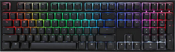 Ducky One 2 RGB PBT schwarz, Layout: DE, mechanisch, Cherry MX RGB BROWN, RGB, Gaming-Tastatur