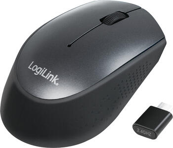 LogiLink Wireless USB-C Mouse schwarz, Maus, beidhändig 